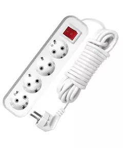 Удлинитель 4х5м с заземл. 13А IP20 S-304 с выкл. ПВС 3х1 UNIVersal 9631991