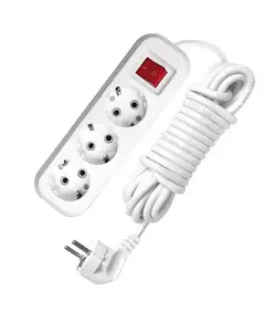 Удлинитель 3х7м с заземл. 10А IP20 S-303 с выкл. ПВС 3х1 UNIVersal 9631988