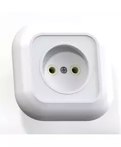 Розетка 1-м СП Валентина РС10-153 10А IP20 бел. Кунцево 7651