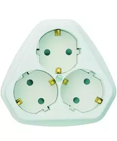Розетка 3-м СП РС10/16-503 16А IP20 с заземл. защ. шторки бел. Кунцево 5930