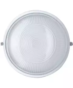 Светильник ЛОН 94 802 NBL-R1-60-E27/WH 1х60Вт E27 IP54 (аналог НПБ 1301 бел. круг 60Вт) Navigator 94802