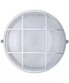 Светильник ЛОН 94 803 NBL-R2-60-E27/WH 1х60Вт E27 IP54 (аналог НПБ 1302 бел. круг с решеткой 60Вт) Navigator 94803