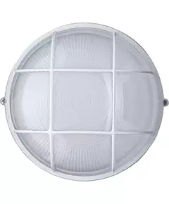 Светильник ЛОН 94 807 NBL-R2-100-E27/WH 1х100Вт E27 IP54 (аналог НПБ 1102 бел. круг с решеткой 100Вт) Navigator 94807