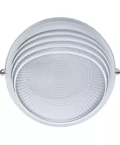 Светильник ЛОН 94 817 NBL-R3-60-E27/WH 1х60Вт E27 IP54 (аналог НПБ 1307 бел. круг ресн. 60Вт) Navigator 94817