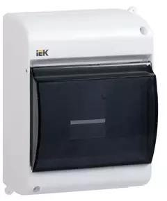 Бокс ОП КМПн 2/4 для 4 авт. выкл. прозр. крышка IP30 IEK MKP42-N-04-30-12