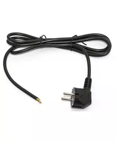 Кабель PWC-SHM-OE-1.8-BK с вилкой Schuko (open end) длиной 1.8м (3х0.75кв.мм) черн. Hyperline 229244