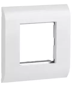 Рамка лицевая для мод. Mosaic 80х80мм метал. суппорт бел. ITK CS5-12M-M