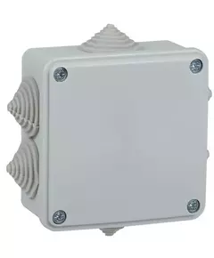 Коробка распаячная ОП КМ 100х100х45 IP44 6 вводов (RAL7035) IEK UKO11-100-100-045-K41-44
