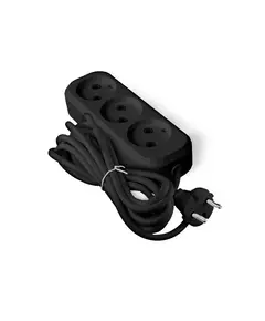 Удлинитель 3х3м без заземл. 6А IP20 У6-639М ПВС 2х0.75 черн. UNIVersal 2005