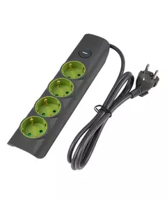 Удлинитель 4х1.4м с заземл. с выкл. сер. ET-04-140G JAZZway 5051850