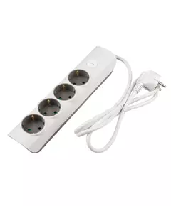 Удлинитель 4х1.4м с заземл. с выкл. бел. ET-04-140W JAZZway 5051799
