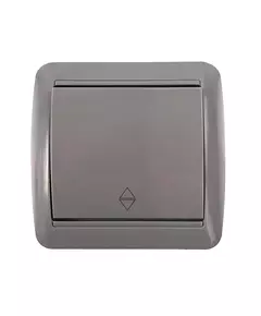 Переключатель проходной 1-кл. ОП Клио 10А IP44 сер. UNIVersal К2230-Gr