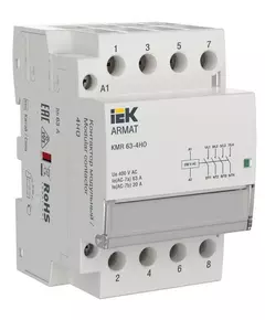 Контактор модульный KMR 63А 230В AC 4НО ARMAT IEK AR-KMR10-063-40-230