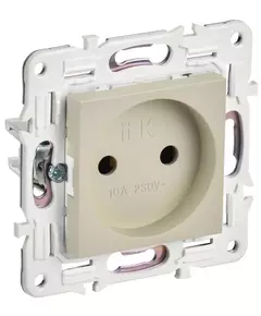 Розетка SKANDY 10А без заземл. без защ. шторок SK-R02B беж. IEK SK-R10-10-K10