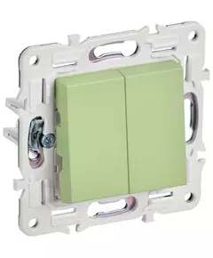 Выключатель 2-кл. SKANDY 10А SK-V04G мятный IEK SK-V20-0-10-K06