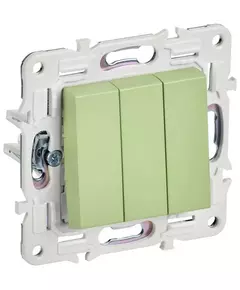 Выключатель 3-кл. SKANDY 10А SK-V11G мятный IEK SK-V30-0-10-K06