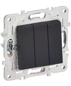 Выключатель 3-кл. SKANDY 10А SK-V11G графит IEK SK-V30-0-10-K53