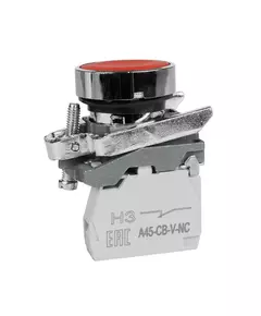 Кнопка OptiSignal D22 C4-P-401 красн. металл 1НЗ XB4BA42 КЭАЗ 332168
