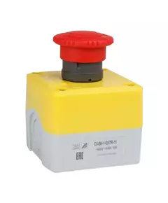 Пост кнопочный OptiSignal D22 C5-BK-1-ESTR-11 1НО+1НЗ авар. стоп. возврат поворотом XALK178E КЭАЗ 338522