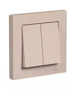 Выключатель 2-кл. AtlasDesign (сх.5) 10AX в сборе песочн. SE ATN001252