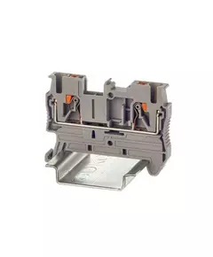 Клемма проходная зажим push-in 2 точки подключения 2.5кв.мм сер. DKC VPR-2.5-GY