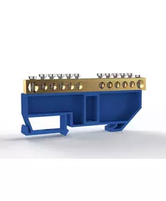 Шина нулевая на DIN-изоляторе 6х9мм 12 отвер. латунь TOKOV ELECTRIC TKE-BCB-69-12-DIN/N