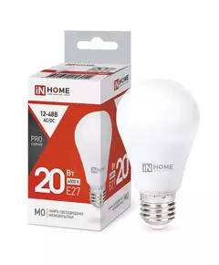 Лампа светодиодная низковольтная LED-MO-PRO 20Вт 12-48В E27 4000К 1650лм IN HOME 4690612056012