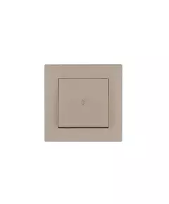 Выключатель проходной 1-клав. Karea RIZZ крем Makel 88010005