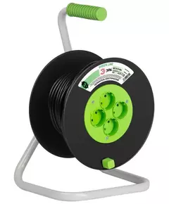Удлинитель на пластик. катушке 4х40м без заземл. KAT-2x1.5-40m Greenline ПВС 2х1.5 Эра Б0065088