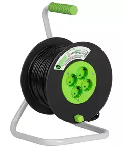 Удлинитель на пластик. катушке 4х40м с заземл. KAT-3x1-40m Greenline ПВС 3х1 Эра Б0065116