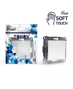 Выключатель 1-кл. СП Pixel 10А IP20 с индикатором механизм айс TOKOV ELECTRIC TKE-PX-V1I-C34