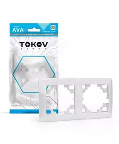 Рамка 2-м AVA бел. TOKOV LIGHT TKL-AV-RM2-C01