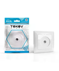 Розетка TV СП AVA в сборе бел. TOKOV LIGHT TKL-AV-A1O-C01