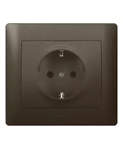 Розетка 1-м СП Galea Life 16А IP20 2P+E немецк. стандарт с лицев. панелью механизм бронз. Leg 771262