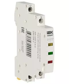 Лампа светодиодная ARMAT LED 230-415В AC 1 ж/з/кр инд. тройная IEK AR-LED-3-4-C