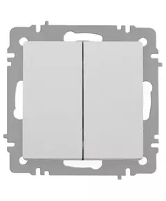Выключатель 2-кл. СП Accent 6-104-01 10А IP20 250В AL/CU бел. Intro Б0063452