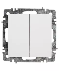 Переключатель 2-кл. СП Accent 6-107-01 10А IP20 250В AL/CU бел. Intro Б0063554