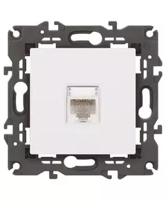 Розетка компьютерная Elegance 14-3107-01М RJ45 матов. бел. Эра Б0065763
