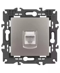 Розетка компьютерная Elegance 14-3107-16 RJ45 титан Эра Б0065764