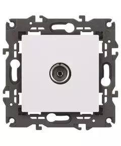 Розетка телевизионная одиночная TV Elegance 14-3101-01М матов. бел. Эра Б0065813