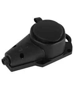 Колодка 1-м с заземл. 16A IP44 KX-1e-B-IP44 каучук. черн. Эра Б0068402