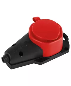 Колодка 1-м с заземл. 16A IP44 KX-1e-RED-IP44 каучук. красн. Эра Б0068412