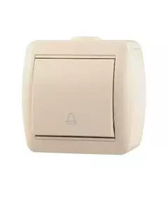 Кнопка звонка ОП Nata крем. LEZARD 710-0300-103