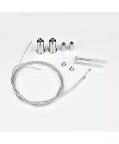 Комплект крепления UFL-H02 SILVER 100 POLYBAG для подвесного монтажа накладных светильников (два тросика с креплениями длиной 1м) (уп.2шт) Uniel UL-00002100