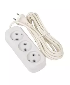 Удлинитель 3х3м без заземл. 10А IP20 Эксперт 2.2кВт ПВС 2х0.75 PROxima EKF UBA10-275-3-03