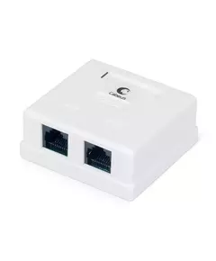 Розетка компьютерная 2-м ОП WS-8P8C-Cat.5e-2 RJ45 кат.5E Dual IDC Cabeus 7247c