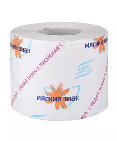 Бумага туалетная "Мягкий знак" 54м бел. ТУАЛ935