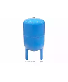 Гидроаккумулятор вертикальный AV 100л (с выс. ножками) (8шт/пал) син. VALFEX VF.AV.0100