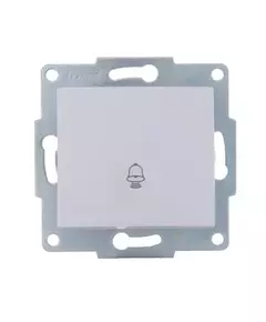 Механизм кнопки звонка 1-кл. 1п СП Karina 10А IP20 бел. LEZARD 707-0288-103