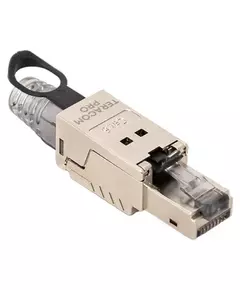 Коннектор полевой заделки RJ45 (8P8C) STP экранир. для кабеля кат.6 TERACOM PRO EKF TRP-PLUG-6STP-FST